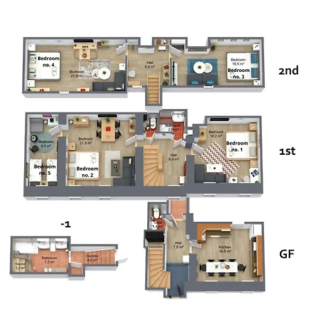 The Bookhouse, 5-bedroom By Castle 아파트호텔